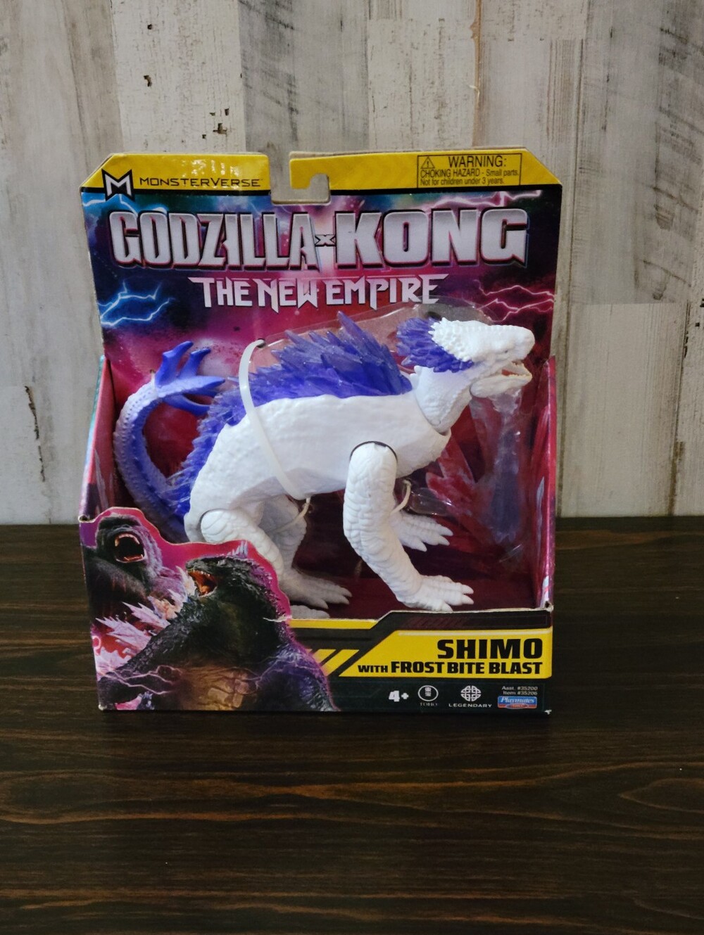 Godzilla vs Kong Shimo Frost Bite Blast Reptile Figure - White & Purple
